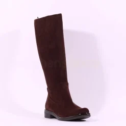Women Caprice Kania Pull On Stretch Long Boot - Brown Stretch