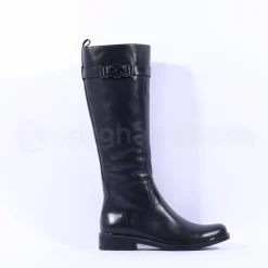Women Caprice Kania Xs Calf Buckle Long Boot - Black Leather