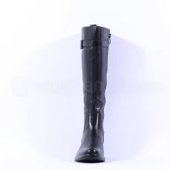 Women Caprice Kania Xs Calf Buckle Long Boot - Black Leather