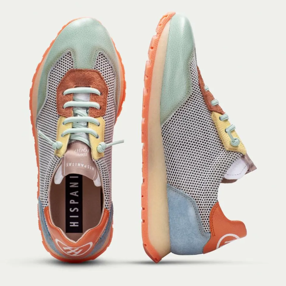 Women Hispanitas Kansas Laced Mesh Trainer - Pastel Multi