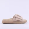 Women Gabor Kay Large Buckle Mule - Beige Suede