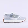 Women Tommy Bowe Ladies Kirshe Waffle Trainer - Blue Metallic