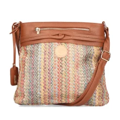 Rieker Knitted Front Zip Crossbody - Multi