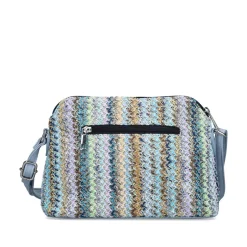 Rieker Knitted Shoulder Bag - Blue Combination