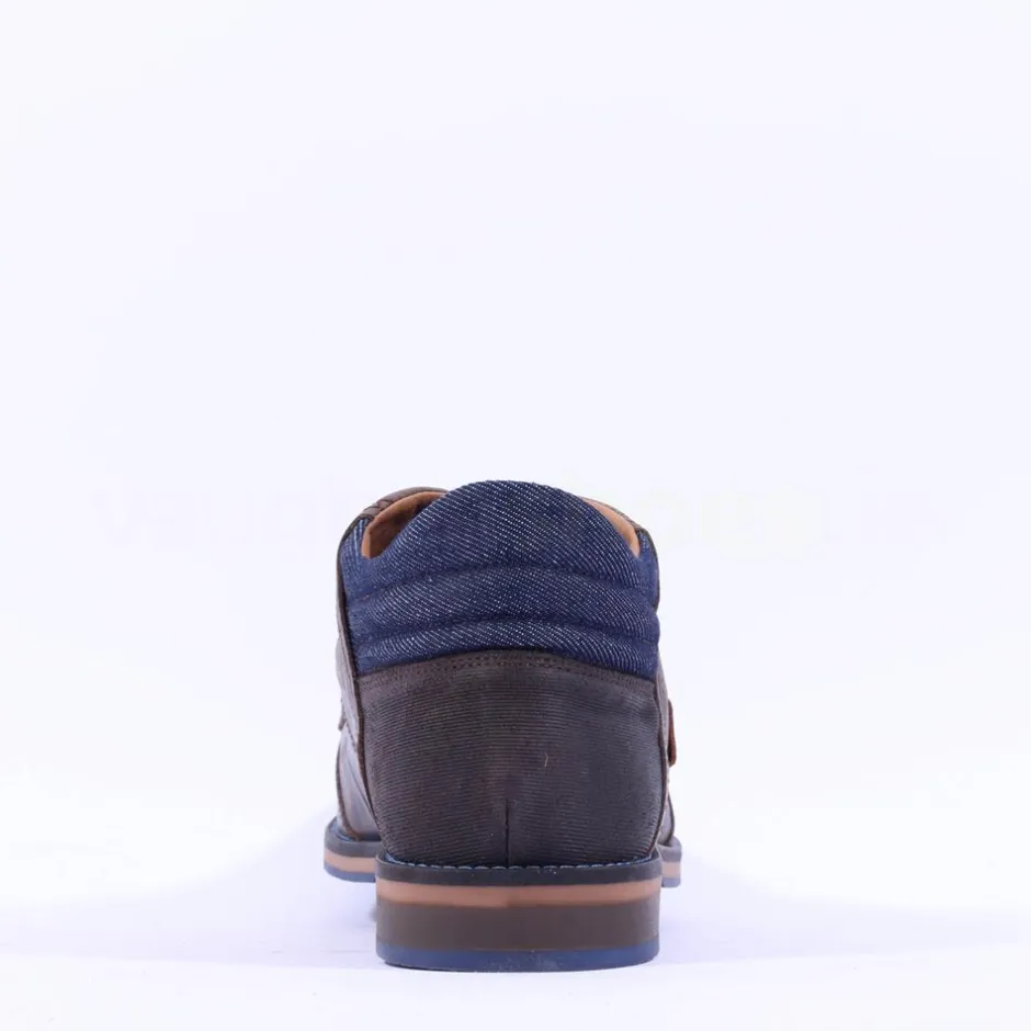 Tommy Bowe Kodela Hi Top Shoe - Dark Grey Leather