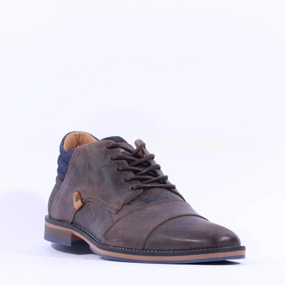 Tommy Bowe Kodela Hi Top Shoe - Dark Grey Leather