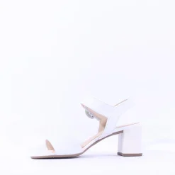 Women Gabor Kooky Block Heel Slingback Sandal - White Leather