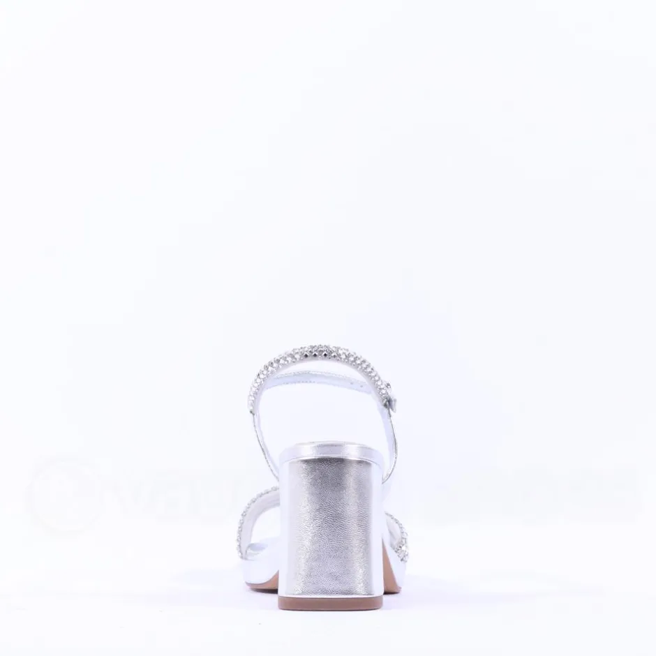 Women Tamaris Koreyoshi Platform Block Sandal - Silver Sparkle