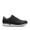 Rieker Men Laced Casual Trainer - Navy Leather
