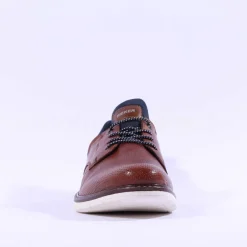 Rieker Men Laced Shoe - Brown Leather