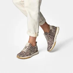 Women Paul Green Laced Sporty Trainer - Animal Print