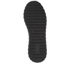 Women Remonte Laced Trainer With Side Zip - Green Leather