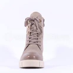 Women Caprice Laced Wool Cuff Tex Boot Sidezip - Mud Nubuck