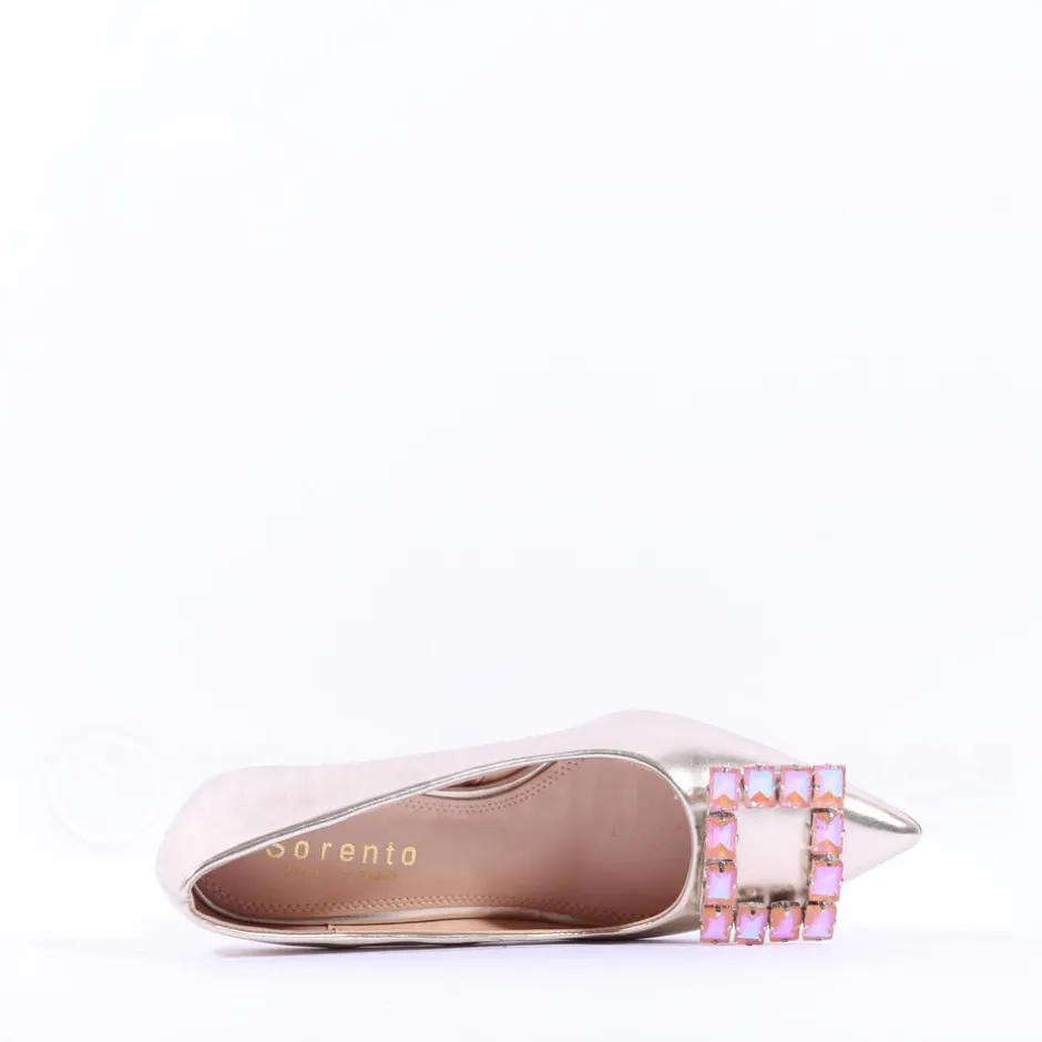 Women Sorento Lady Gregory Brooch High Heel - Gold