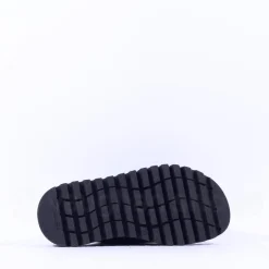 Women Tamaris Lalita Platform Buckle Mule - Black Leather