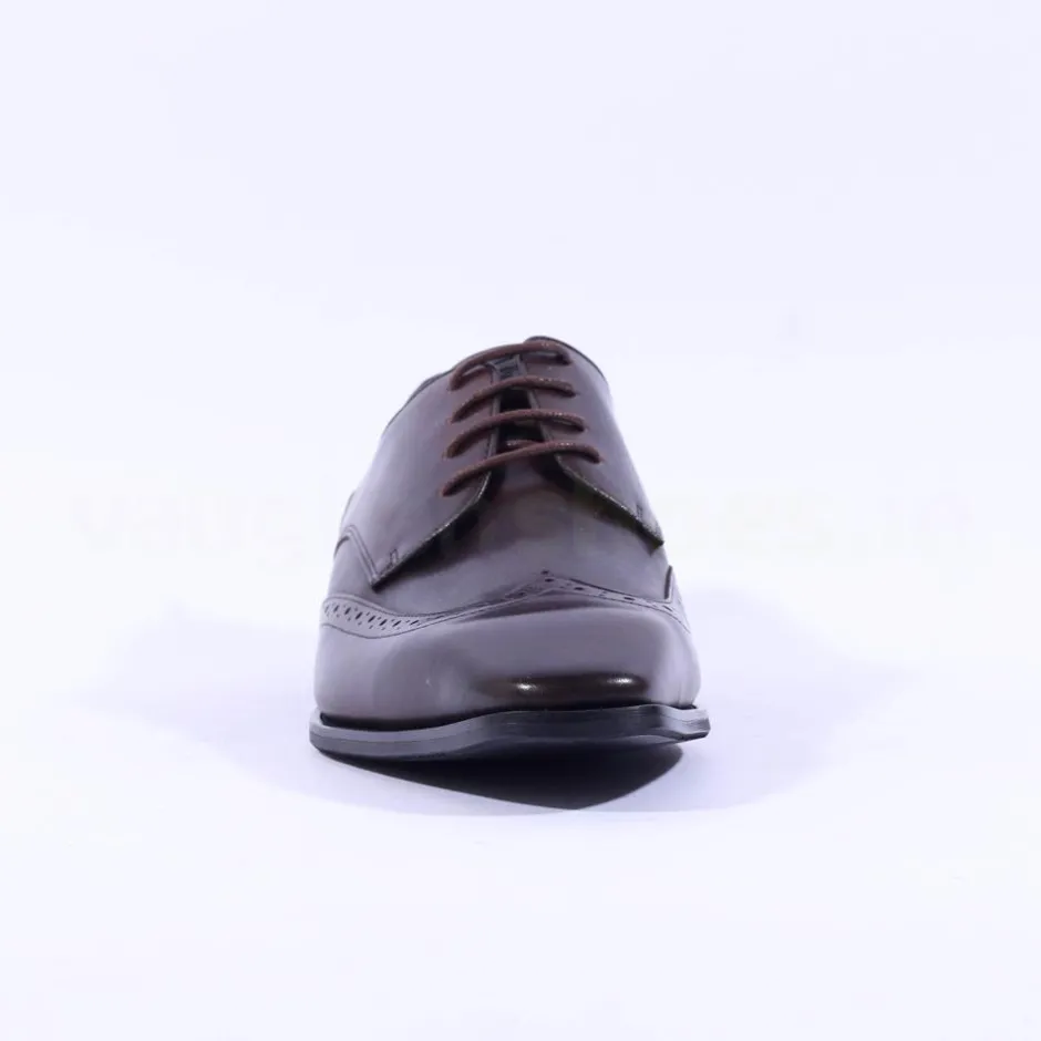 Tommy Bowe Lavington Wing Tip Shoe - Brown Leather