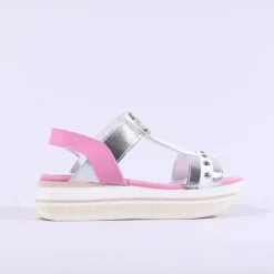 Women Marco Moreo Lecce Zip Platform Sandal - Pink White