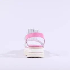 Women Marco Moreo Lecce Zip Platform Sandal - Pink White