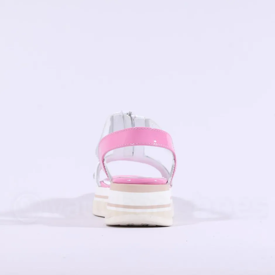 Women Marco Moreo Lecce Zip Platform Sandal - Pink White