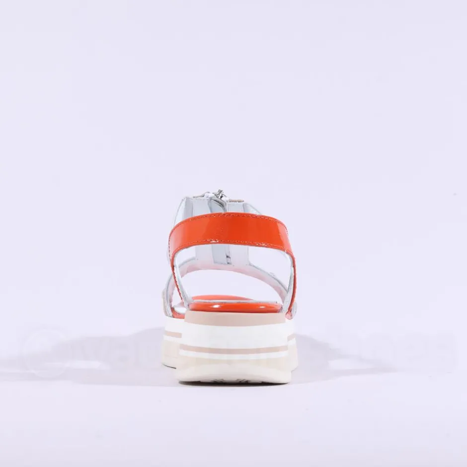 Women Marco Moreo Lecce Zip Platform Sandal - Orange Combi