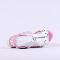 Women Marco Moreo Lecce Zip Platform Sandal - Pink White