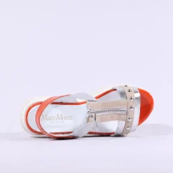 Women Marco Moreo Lecce Zip Platform Sandal - Orange Combi