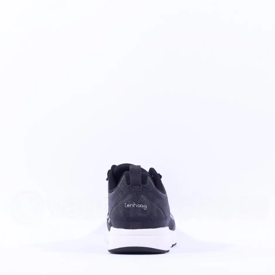 Women Ten Haag Light Elastic Lace Trainer - Black
