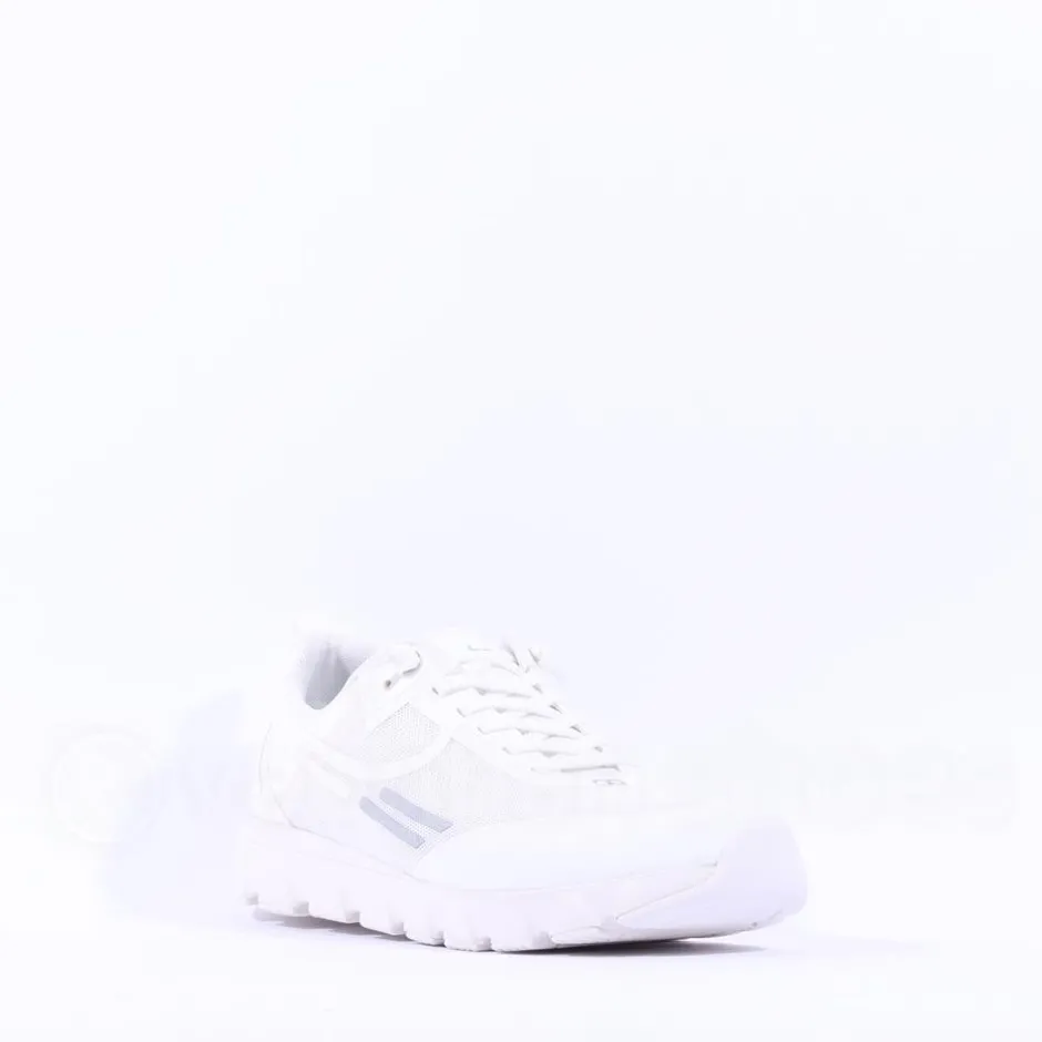 Women Ten Haag Light Elastic Lace Trainer - White