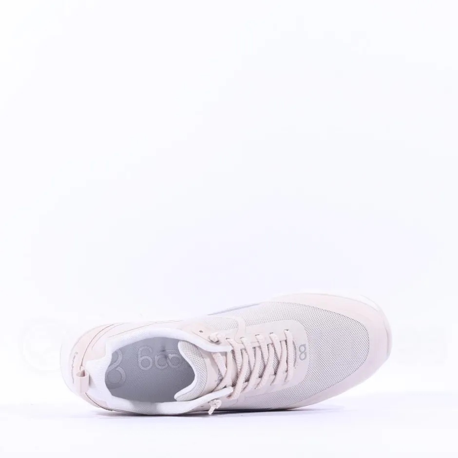Women Ten Haag Light Elastic Lace Trainer - Sand