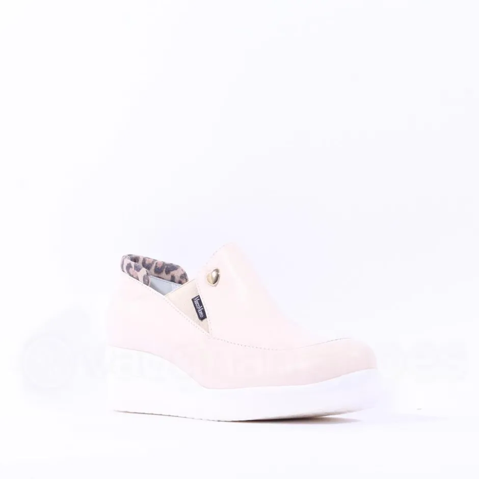 Women Marco Moreo Lola Slip On Classic Wedge - Cream Leopard