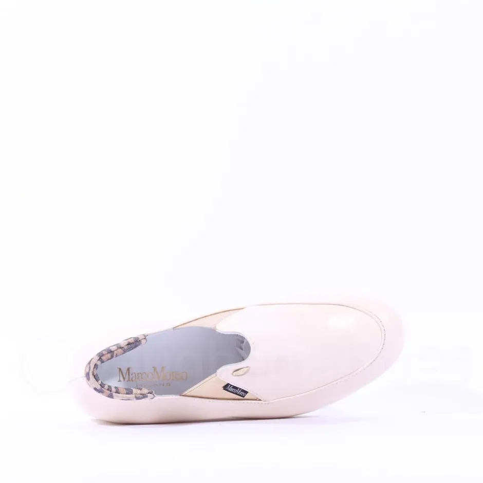 Women Marco Moreo Lola Slip On Classic Wedge - Cream Leopard