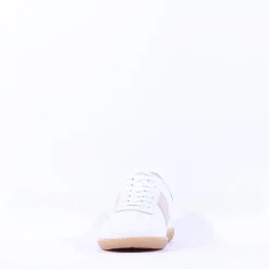 Women NeroGiardini Low Gumsole Trainer - White Gold Leather