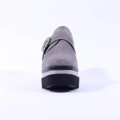 Women Marco Moreo Luna Diamante Buckle Shoe - Grey Suede