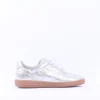 Women Caprice Manou Laced Gumsole Trainer - Silver Metallic