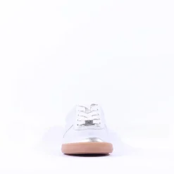 Women Caprice Manou Laced Gumsole Trainer - Silver Metallic
