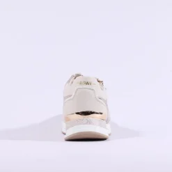 Women Tommy Bowe Ladies Marchino Wedge Trainer - Beige Gold