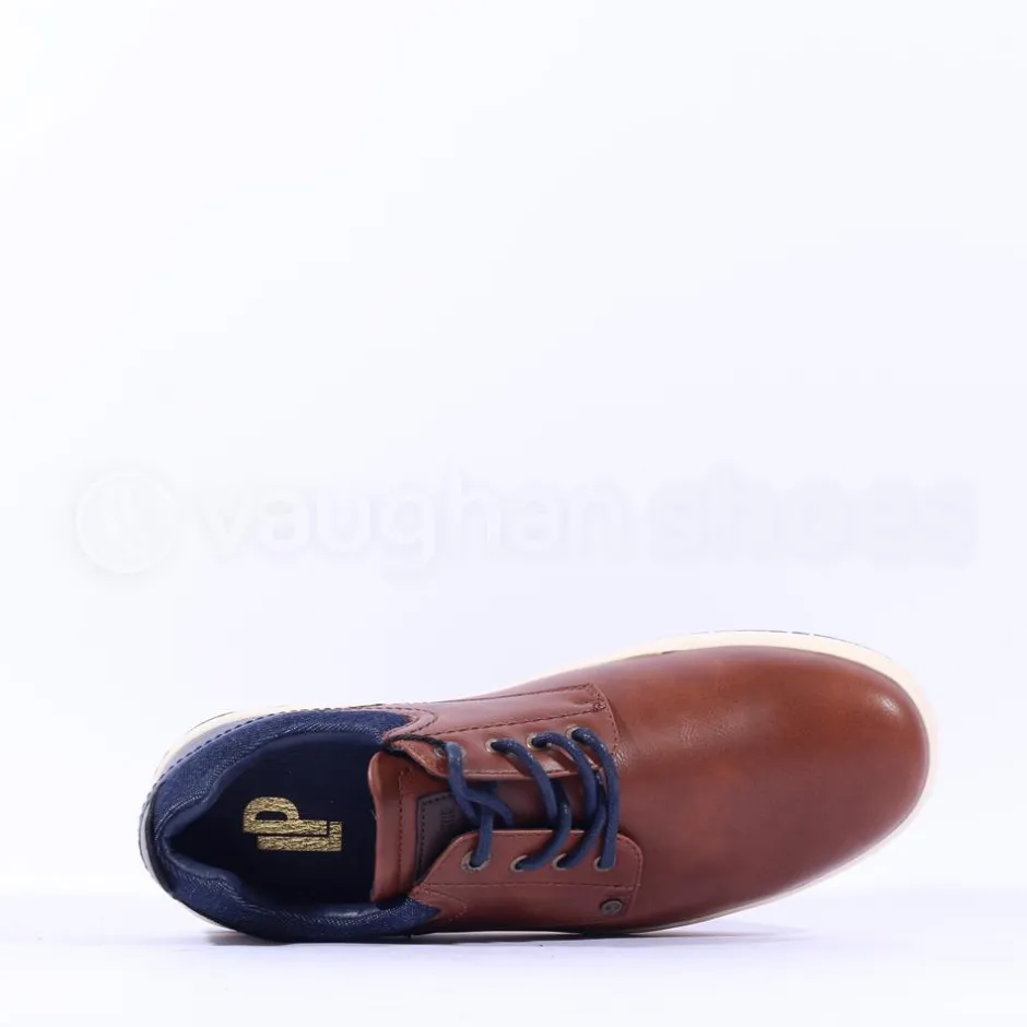 Tommy Bowe Marler Laced Casual Shoe - Camel