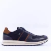 Ara Men Matteo 2.0 Goretex Lace Trainer - Navy Tan Combi
