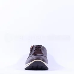 Ara Men Matteo Side Zip Wide Fit Shoe - Dark Burgundy Leather