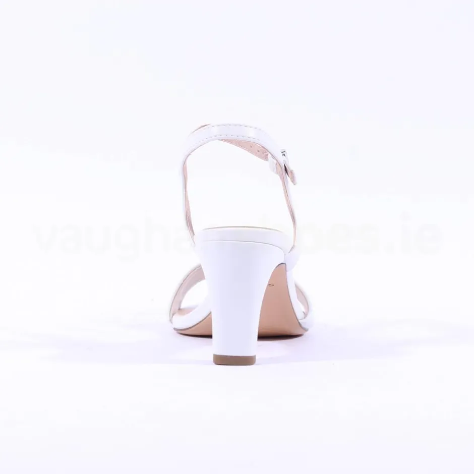 Women Tamaris Meliah Mid Heel Sandal - White