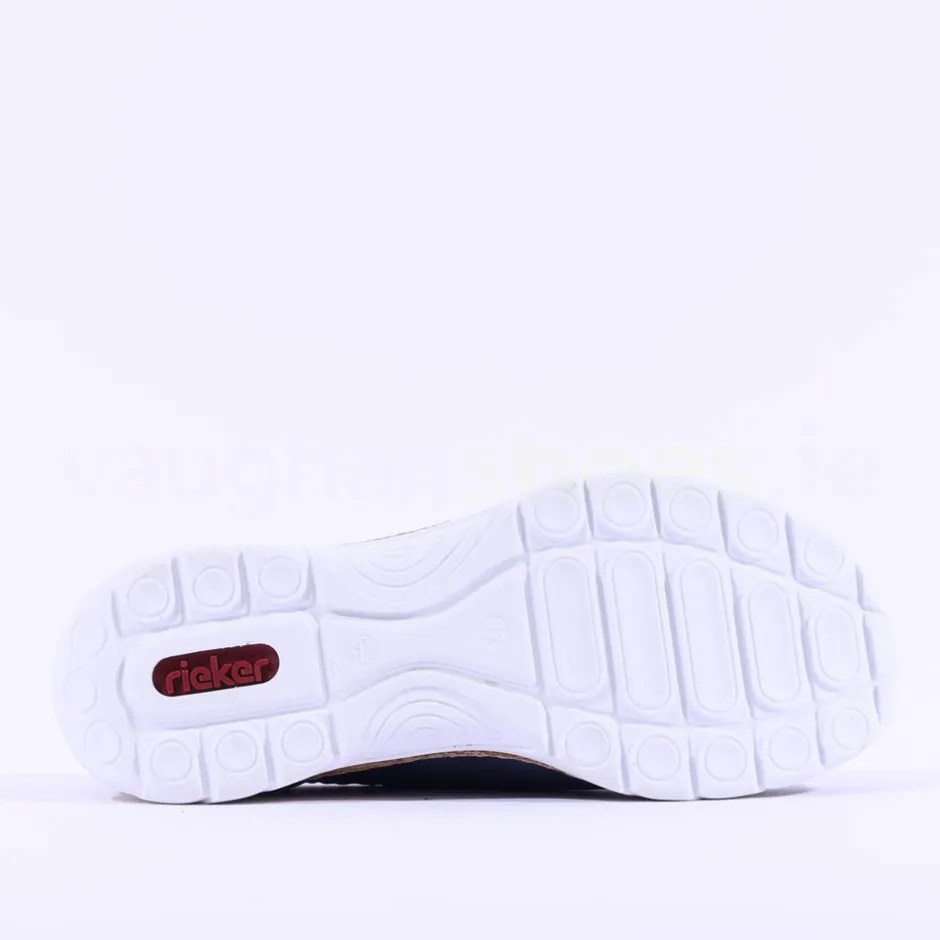 Women Rieker Memory Foam Elasticated Laces - Blue