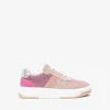 Women NeroGiardini Mesh Platform Laced Trainer - Pink Combi