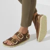 Women Birkenstock Milano Big Buckle Oiled - Cognac Leather