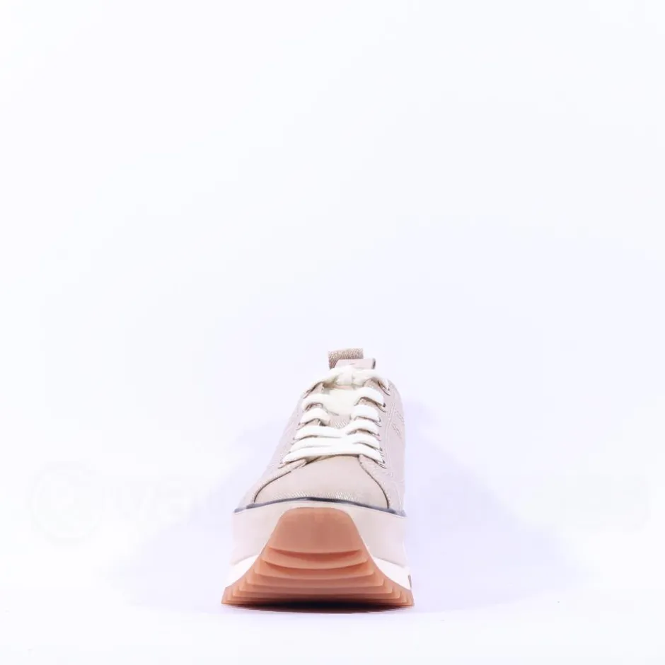Women Tamaris Milena Platform Cleated Trainer - Gold Combination