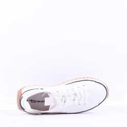 Women Tamaris Milena Platform Cleated Trainer - White