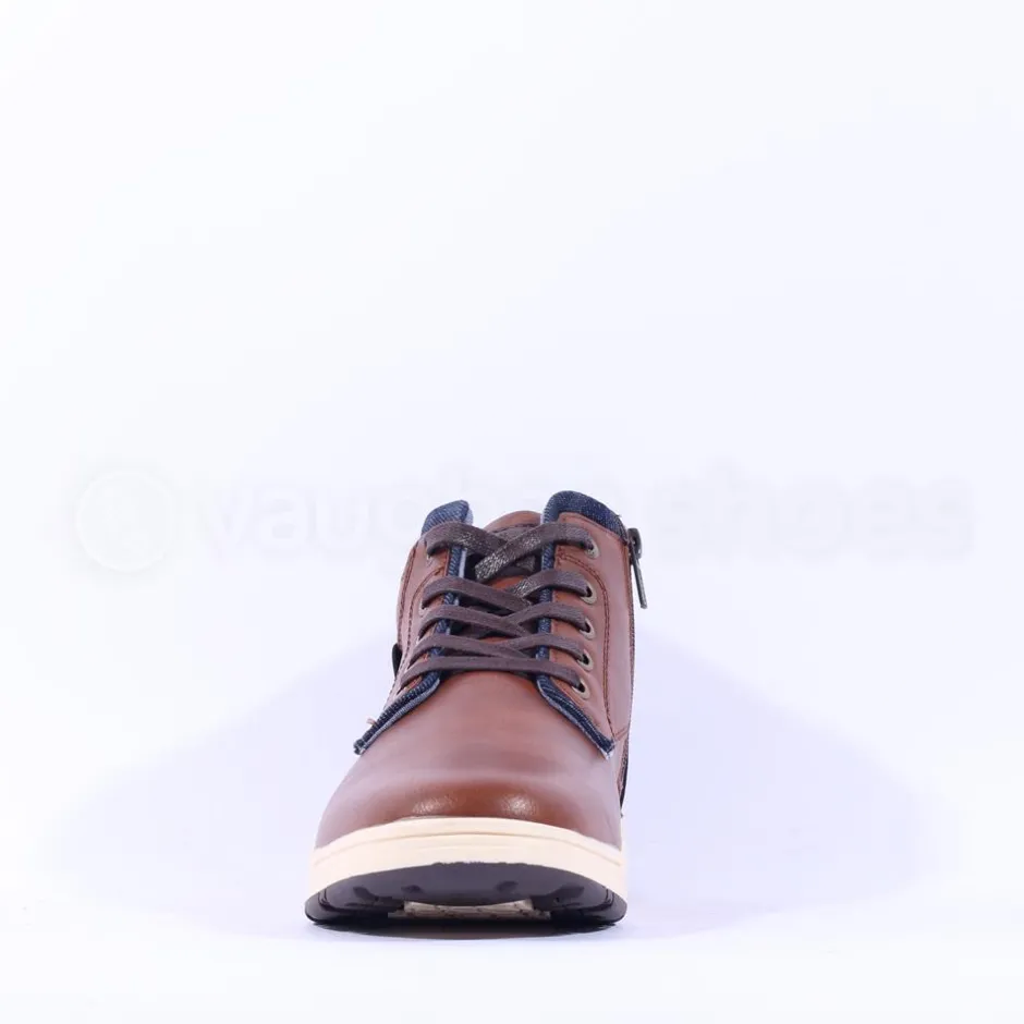 Tommy Bowe Mitchell Hi Top Laced Boot - Camel