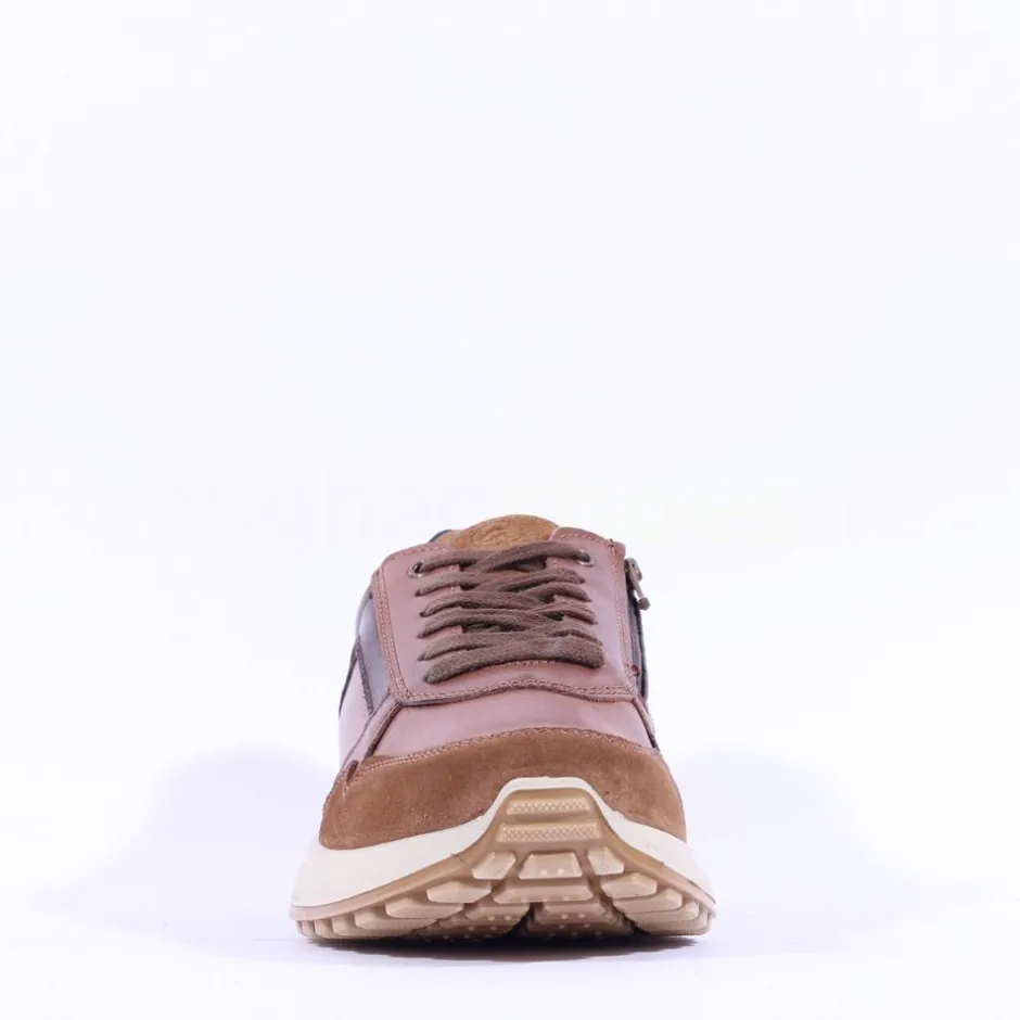 Ara Men Moreno Laced Casual Shoe - Tan Combi