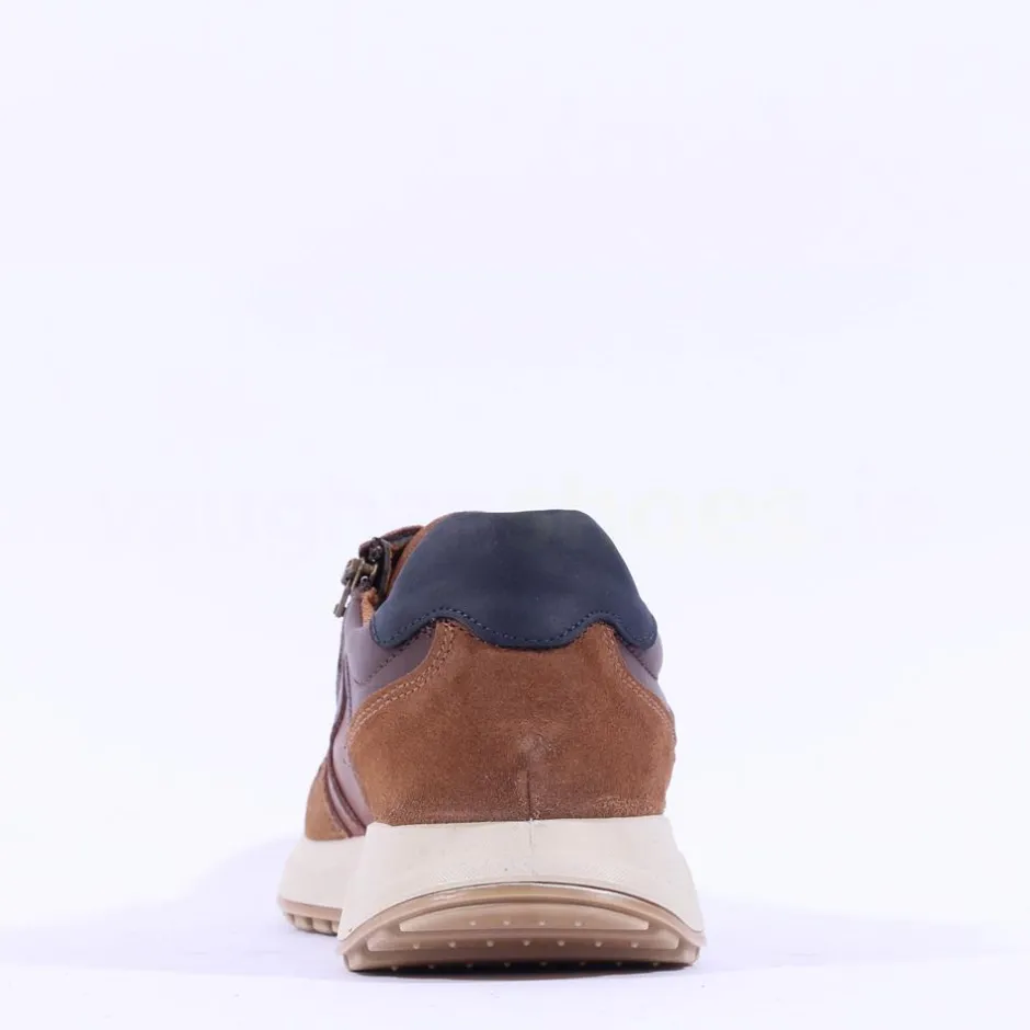 Ara Men Moreno Laced Casual Shoe - Tan Combi