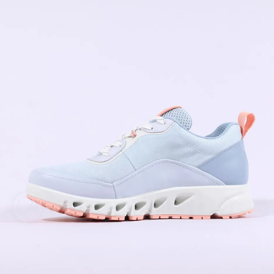 Women Ecco Women Multi Vent Goretex Trainer - Light Blue Pink