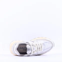 Women Victoria Mythos Metal Mesh Trainer - Blanco